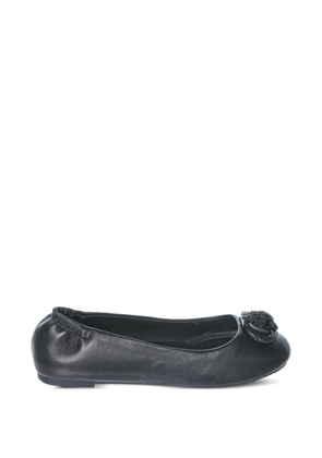 Kurt Geiger Chelsea eagle-plaque ballet flats - Black