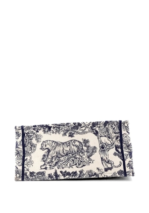 Christian Dior Pre-Owned Book Embroidered Canvas Medium tote bag - Blue
