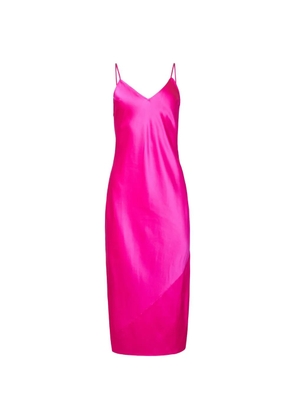 Fleur Du Mal V-neck slip midi dress - Pink
