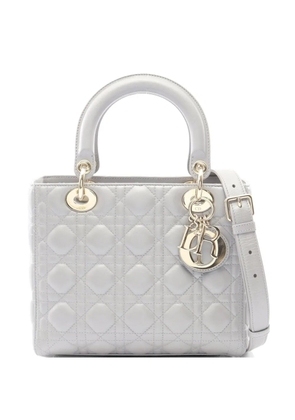 Christian Dior Pre-Owned 2010s Lady Dior Cannage tote bag - Grey