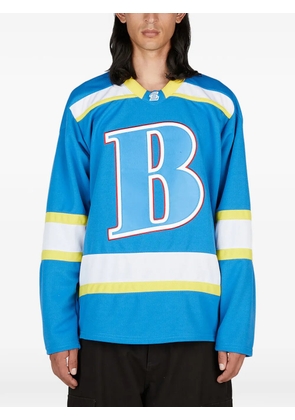 Better Gift Shop Hockey logo-patch colourblock T-shirt - Blue