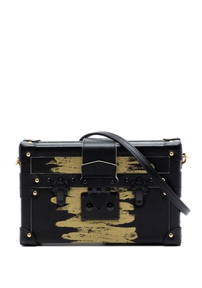 Louis Vuitton Pre-Owned 2017 Leather Golden Light Petite Malle crossbody bag - Black