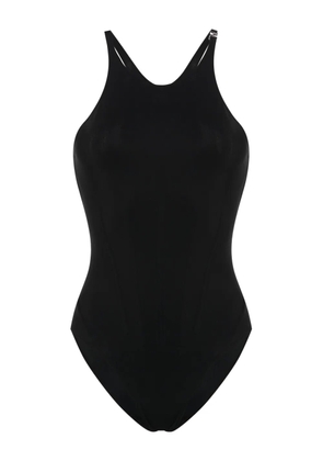 Mugler corset-style swimsuit - Black
