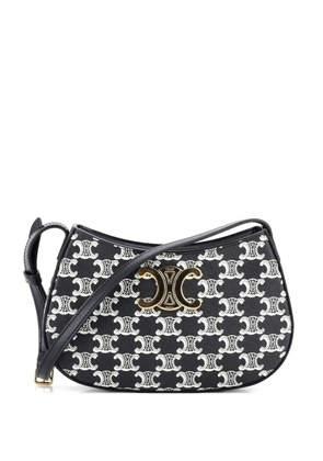 Celine Pre-Owned Triomphe Tilly Bag Triomphe Coated Canvas Medium shoulder bag - Black