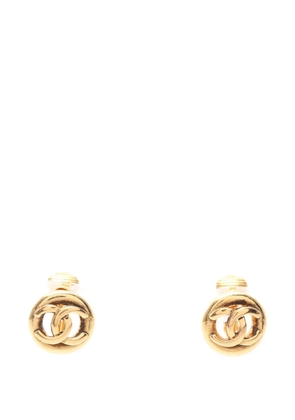 CHANEL Pre-Owned 1986-1988 Coco Mark earrings - Gold