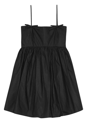 GANNI poplin mini dress - Black