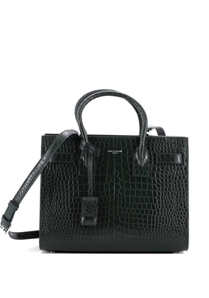 Saint Laurent Pre-Owned Sac de Jour NM Bag Crocodile Embossed Leather Baby tote bag - Green