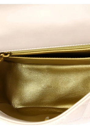 CHANEL Pre-Owned Pearl Crush Square Flap Bag Quilted Lambskin Mini crossbody bag - Purple