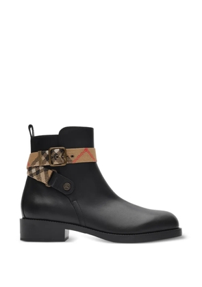 Burberry leather Huntley boots - Black