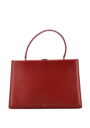 Celine Pre-Owned Clasp Top Handle Bag Leather Medium satchel - Red