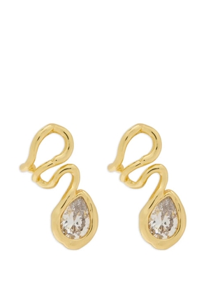 Alexis Bittar crystal-embellished sculptural-design earrings - Gold