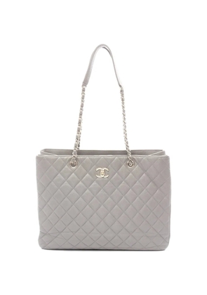 CHANEL Pre-Owned 2021 Caviar matelassé tote bag - Grey