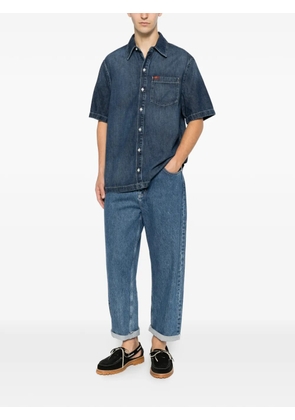 7 For All Mankind short-sleeve chest-pocket shirt - Blue
