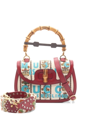 Gucci Pre-Owned 2010s bamboo-top-handle tote bag - Neutrals