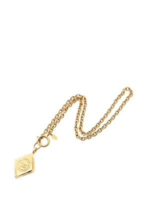 CHANEL Pre-Owned 1986-1988 Coco Mark necklace - Gold