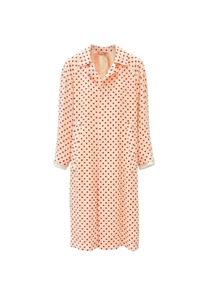 Nº21 polka-dot-print raglan-sleeve coat - Neutrals