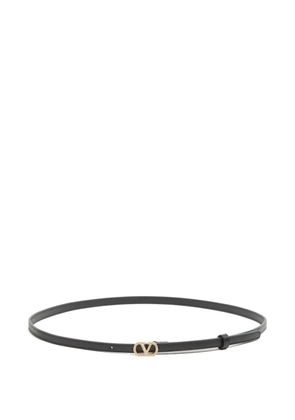 Valentino Garavani VLogo Signature crystal-embellished belt - Black
