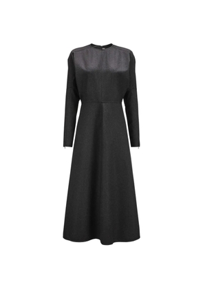 Victoria Beckham Dolman long-sleeve midi dress - Grey