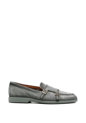 Santoni double-strap monk shoes - Green