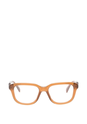 Miu Miu Eyewear logo-detail square-frame glasses - Brown