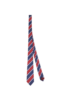 Gucci Pre-Owned striped silk tie - Blue