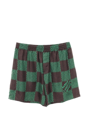 Louis Vuitton Pre-Owned Damier silk shorts - Brown