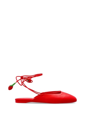 Kate Spade Eloise strawberry-charm lace-up pumps - Red