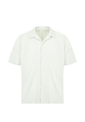 Issey Miyake pleated-design shirt - Green