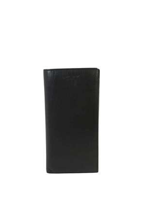 Saint Laurent Pre-Owned leather bifold long wallet - Black