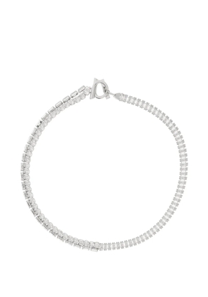 Ferragamo Gancini crystal-embellished necklace - Silver