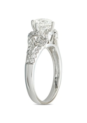 LB Exclusive diamond split-shank ring - Silver