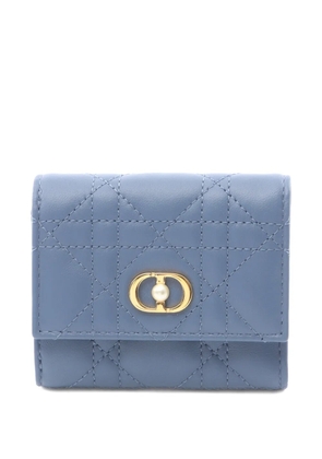Christian Dior Pre-Owned 2020s Cannage trifold wallet - Blue