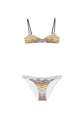 Missoni zigzag-knit bikini - Yellow