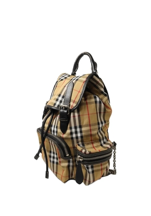 Burberry Pre-Owned House Check chain-detail backpack - Neutrals