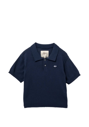 APEE™ by *A BATHING APE® logo-embroidered polo shirt - Blue