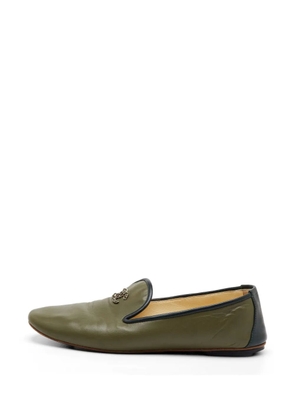CHANEL Pre-Owned CC chain-link loafers - Green