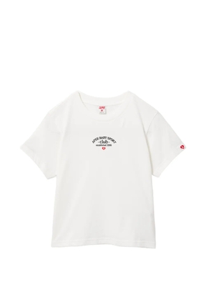 APEE™ by *A BATHING APE® logo embroidered T-shirt - White