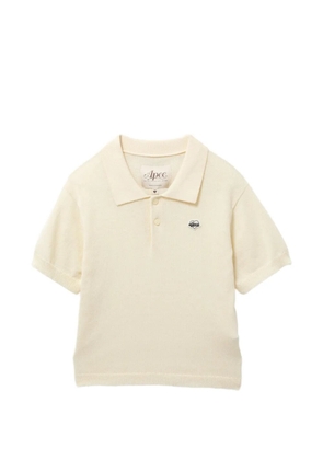 APEE™ by *A BATHING APE® logo-embroidered polo shirt - Neutrals