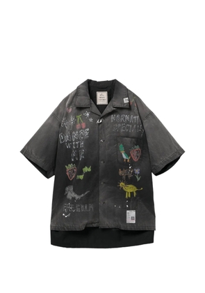 Maison MIHARA YASUHIRO all-over graphic print shirt - Grey