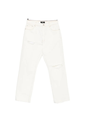 Represent Heaton distressed straight-leg jeans - White