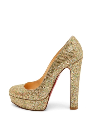 Christian Louboutin Pre-Owned Bianca platform pumps - Gold