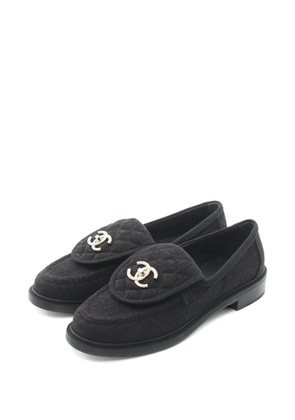 CHANEL Pre-Owned 1986-1988 Coco Mark loafers - Black