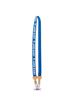 APEE™ by *A BATHING APE® logo-embroidered phone lanyard - Blue