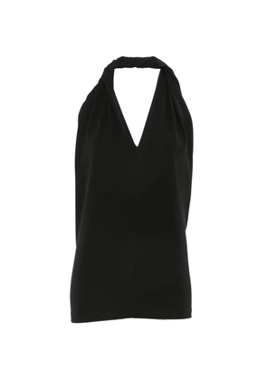 TOTEME twisted halterneck top - Black