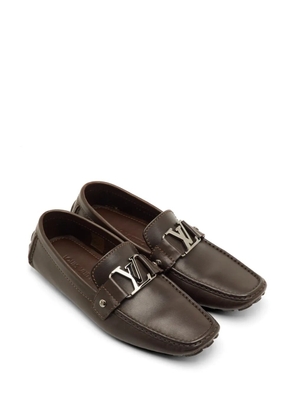 Louis Vuitton Pre-Owned Monte Carlo leather loafers - Brown