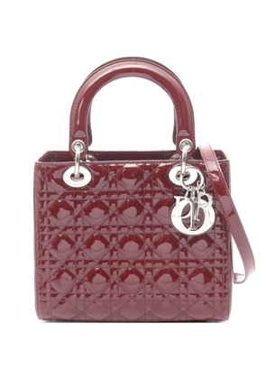 Christian Dior Pre-Owned medium Lady Dior Cannage two-way tote bag - Red