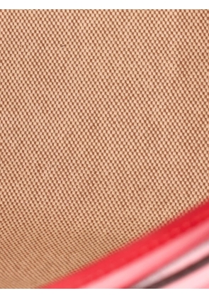 Hermès Pre-Owned Herbag Zip Berline Vache Canvas and Leather 31 shoulder bag - Red