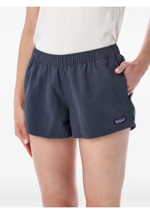 Patagonia logo-patch elasticated-waistband shorts - Blue