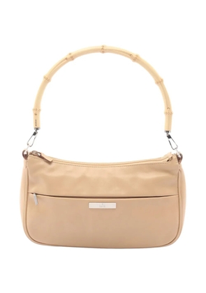 Gucci Pre-Owned 2000s Bamboo leather handbag - Neutrals