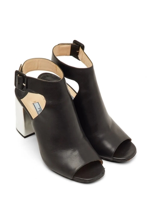 Prada Pre-Owned open-toe ankle-strap sandals - Black